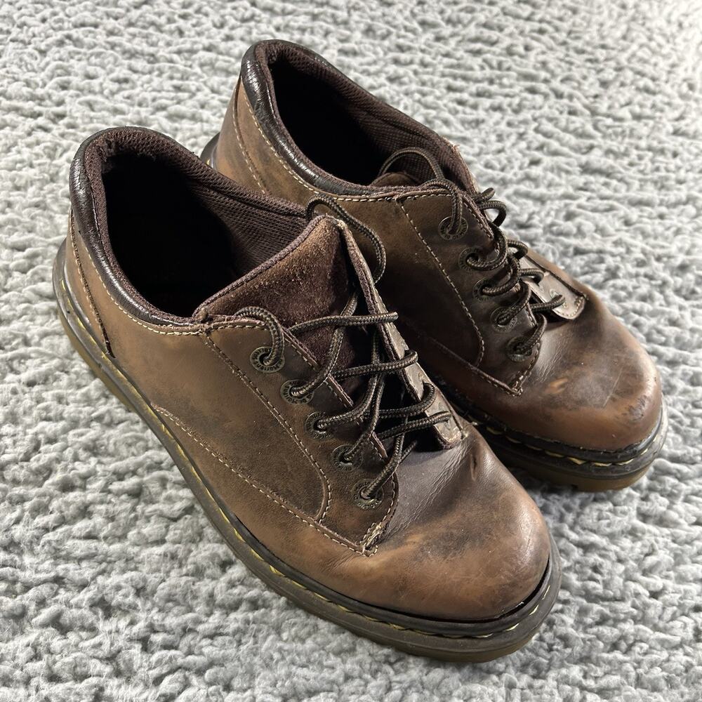 Dr. Martens Abilene Brown Leather Oxford Shoes Womens US 7 UK 5 Grunge Y2K